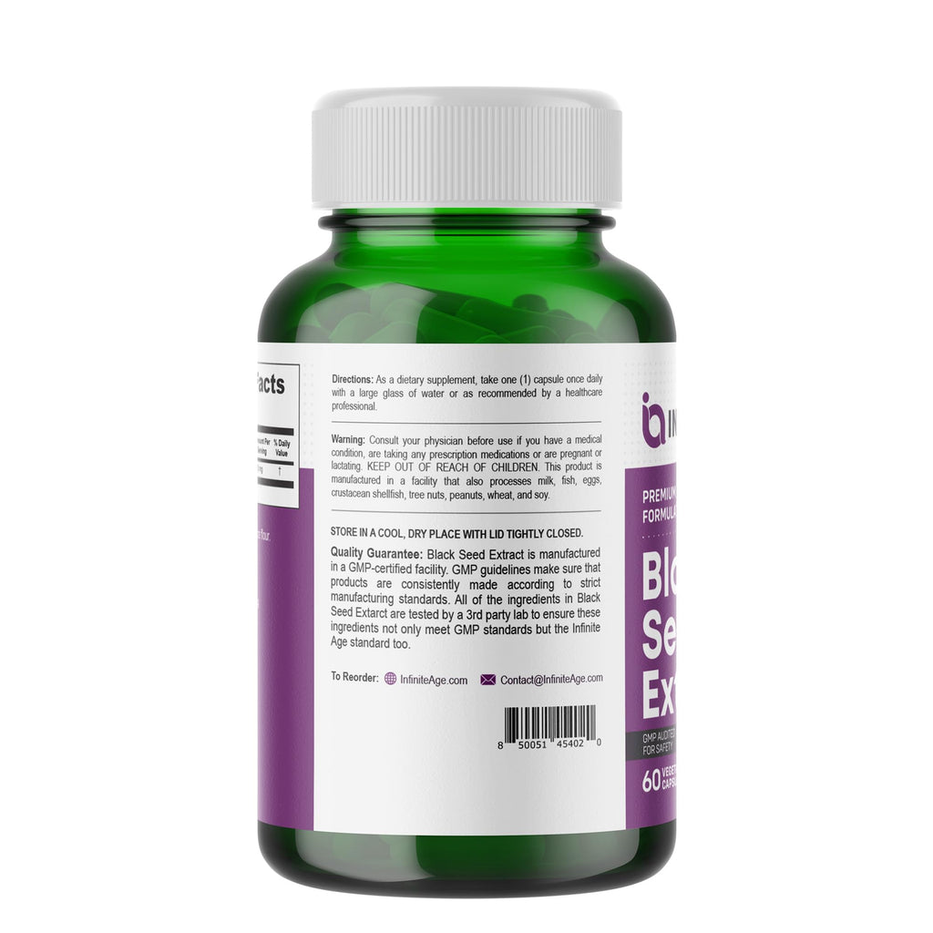 INFINITE AGE Black Seed Oil Extract Capsules - 60 Capsules - image 3