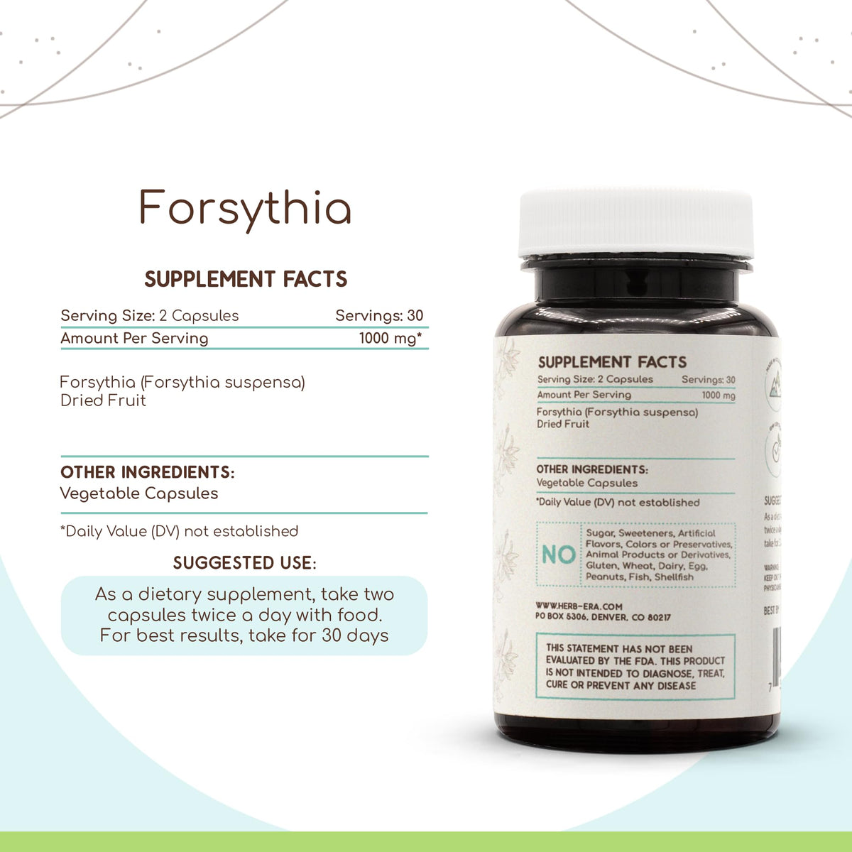 HerbEra Forsythia 60/120 Capsules