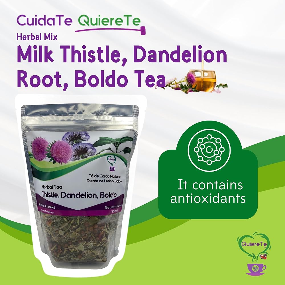 Quiere Te Milk Thistle Herbal Tea for Liver Support - 5.3 oz - image 2