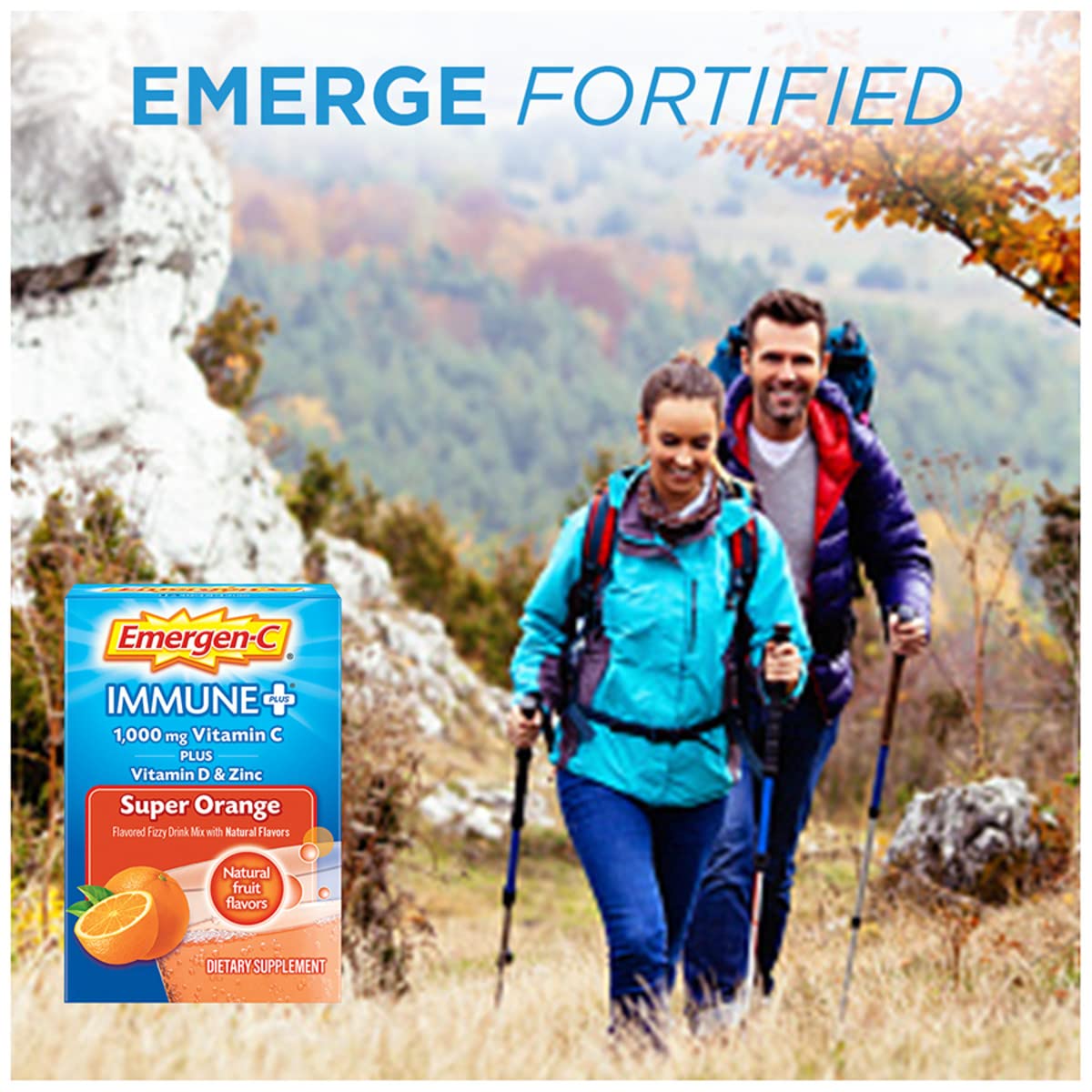 Emergen-C Immune+ 1000mg Vitamin C Powder Immune Support - 30 Packets - image 2