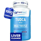 Herbtonics TUDCA 1000mg Liver Cleanse with Milk Thistle - 60 Capsules