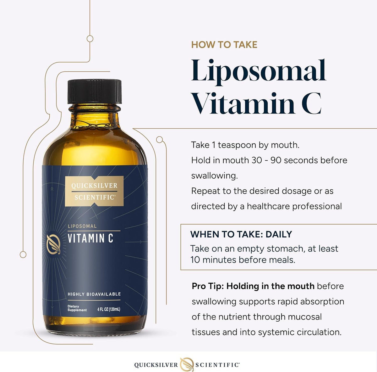 Quicksilver Scientific Liposomal Vitamin C - 4 oz / 120 ml - image 6