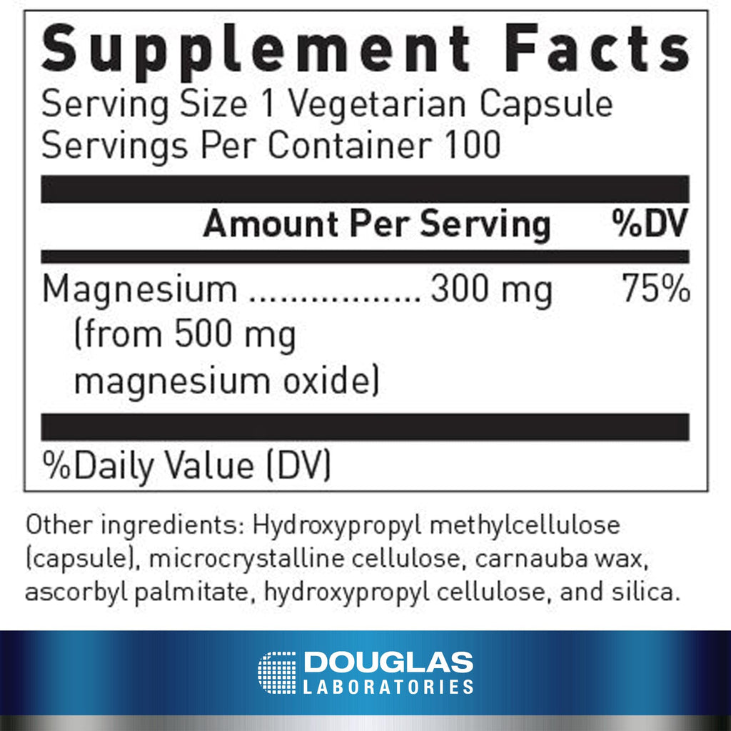 Douglas Laboratories Magnesium Oxide - 100 Capsules - image 2