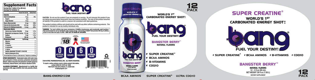 VPX Berry Carbonated Energy Shot - 12 Pack - image 3