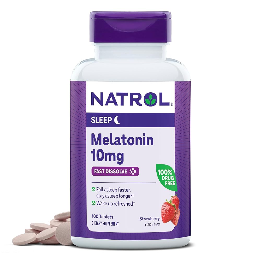 Natrol Melatonin 10mg & Biotin 10000mcg Fast Dissolve Bundle - image 2