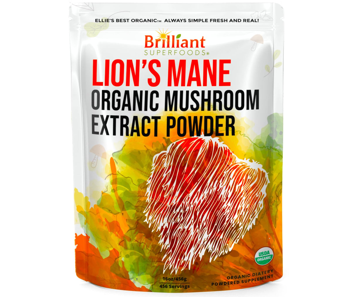 Ellie's Best 7 Mushroom Powder Extract Blend Supplement Organic 114