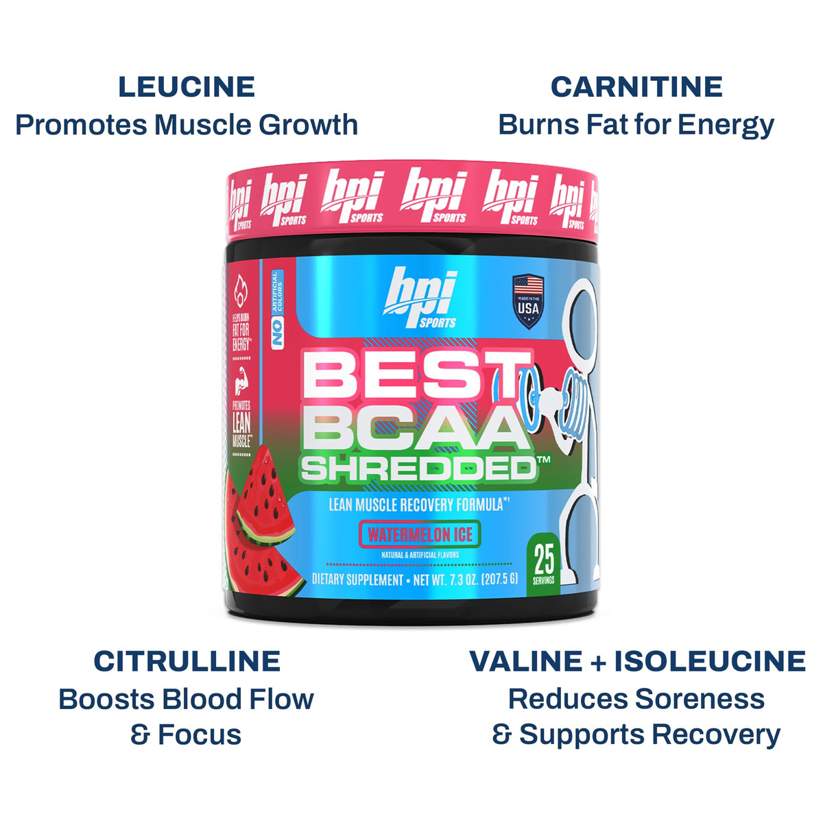 BPI Sports Best BCAA Shredded Caffeine-Free Thermogenic Recovery