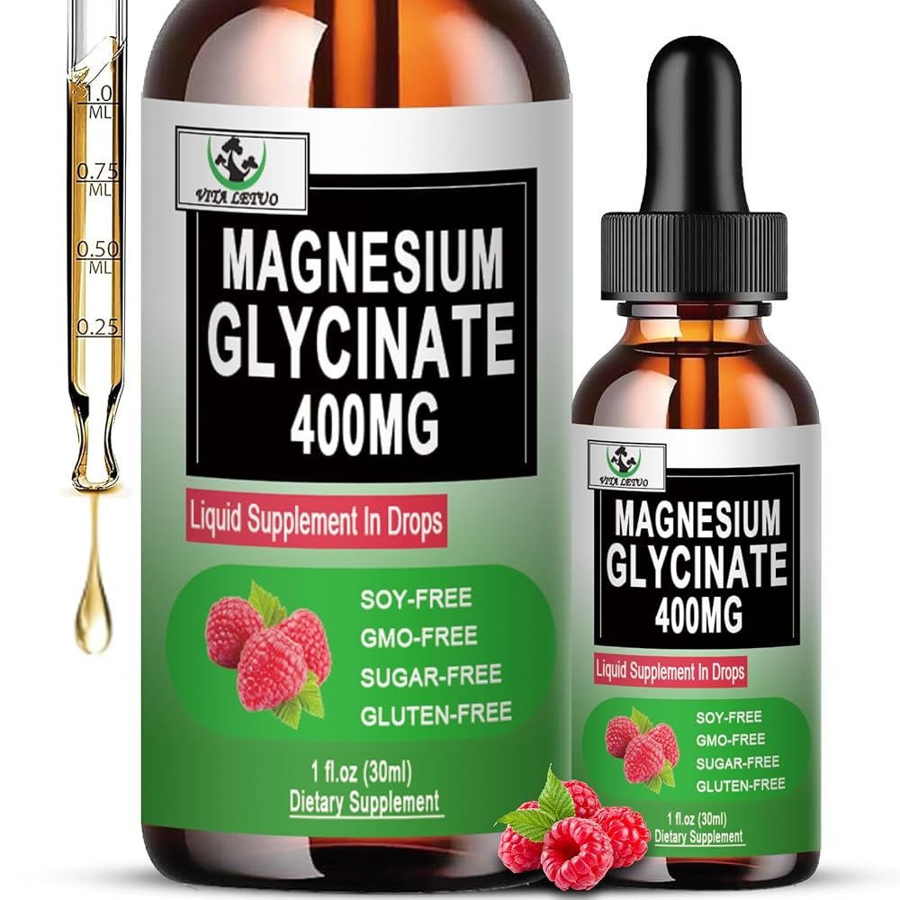 Vita letuo Magnesium Glycinate Liquid Drops 400mg - 30 Servings