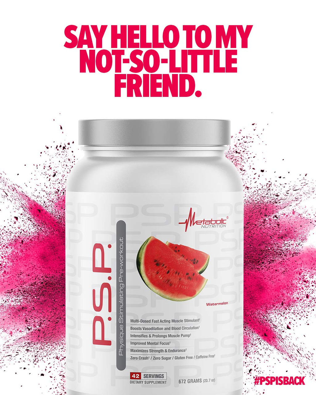 Metabolic Nutrition P.S.P. Physique Stimulating PreWorkout 672g Zero