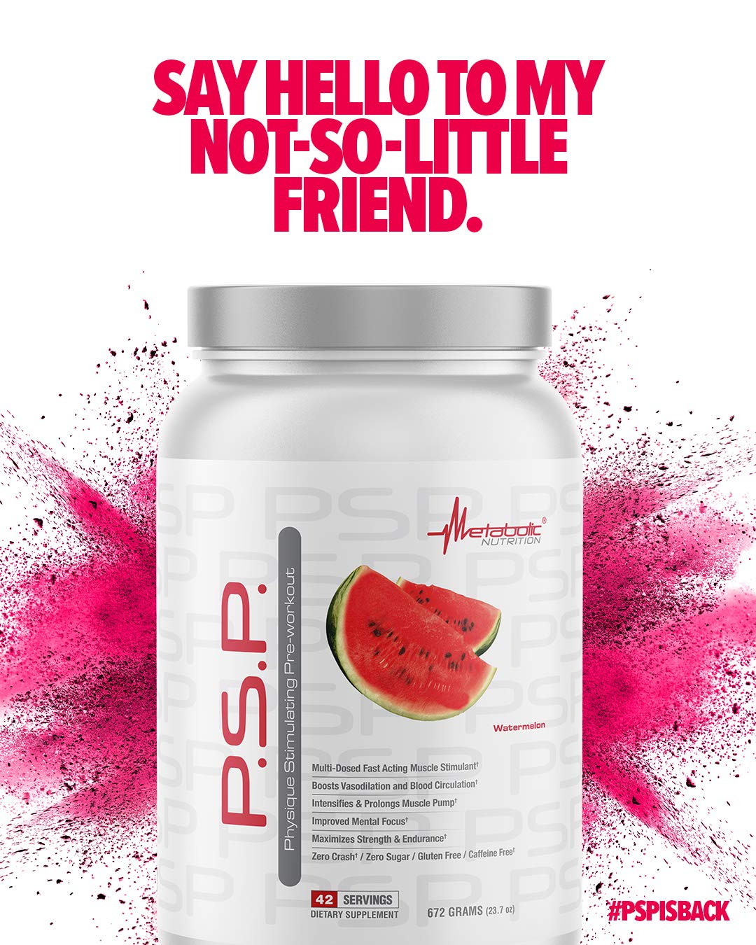 Metabolic Nutrition P.S.P. Physique Stimulating PreWorkout 672g Zero