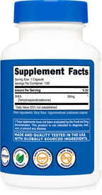 Nutricost DHEA 50mg Capsules - Gluten Free