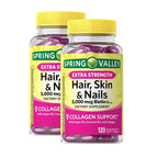 Unique Bundle Hair Skin Nails Biotin 5000 mcg - 240 Softgels