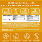 Keto Wise Fat Bombs - Made with Chocolate containing MCT Oil - Low Fat