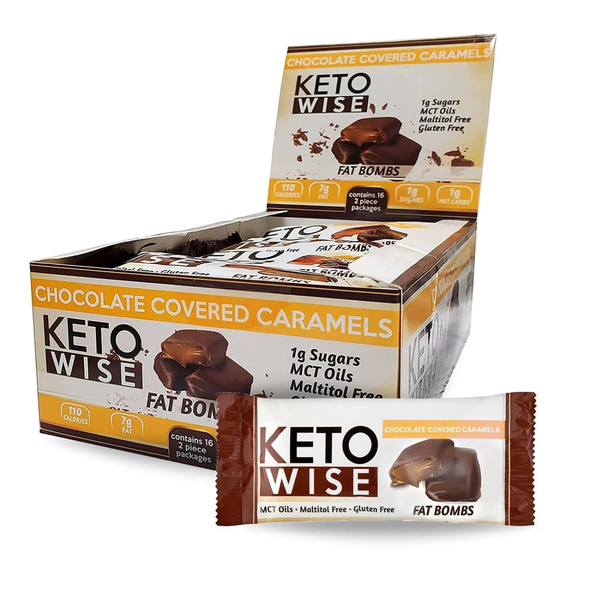 Keto Wise Fat Bombs - Made with Chocolate containing MCT Oil - Low Fat