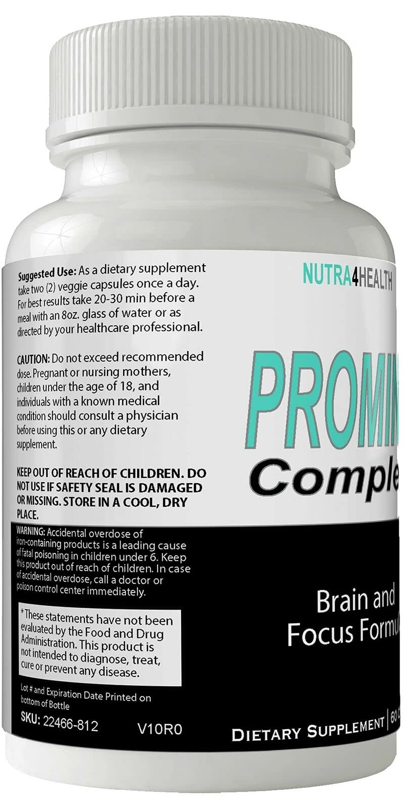Nutra4health Pro Mind Complex Nootropic Brain Booster - 60 Capsules - image 5