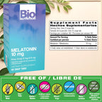 Bio Nutrition Melatonin 10 mg Tablets for Sleep - 60 Count - image 2