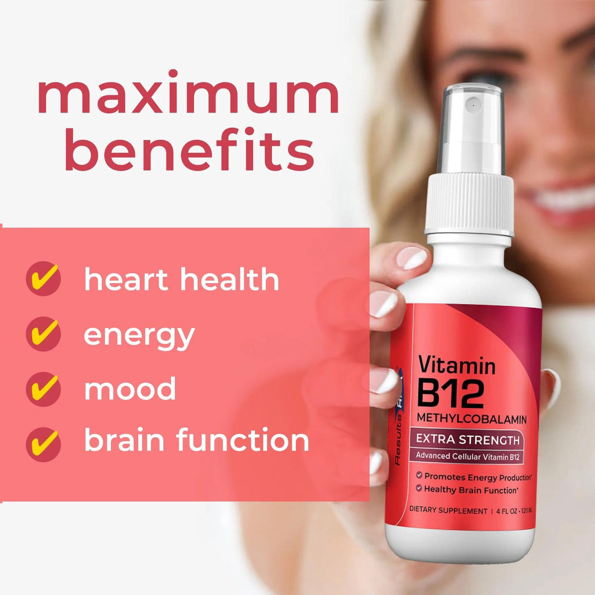 Results RNA Advanced Cellular Vitamin B12 Methylcobalamin - 2 oz - image 3