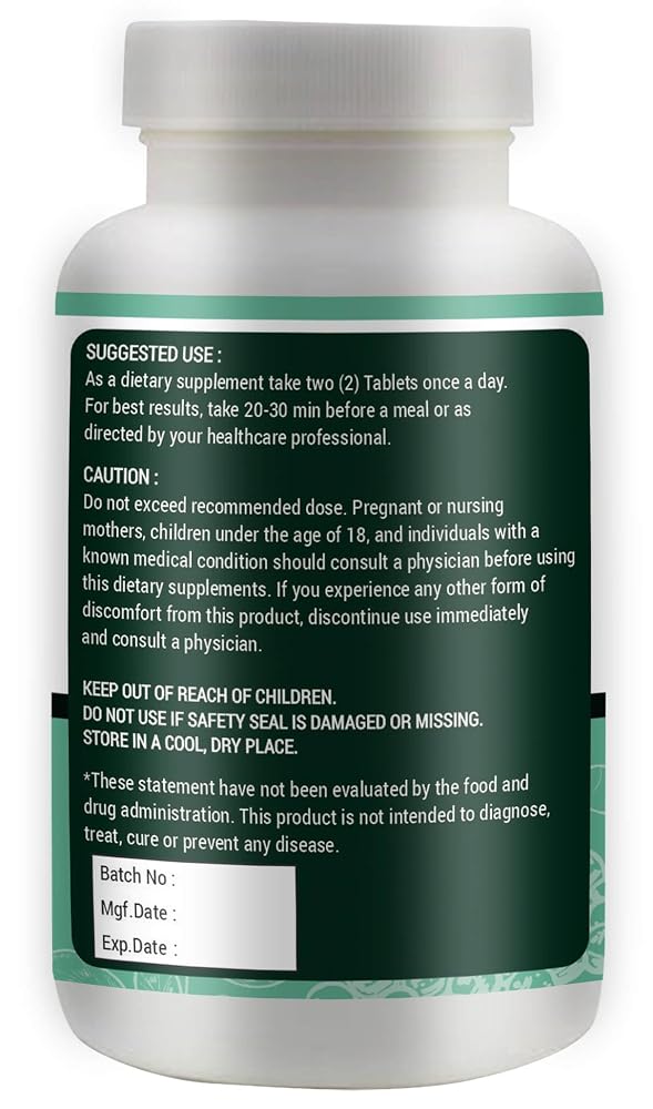 WAY 4 ORGANIC Moringa Turmeric Ginger Tablets - 300 Count - image 4