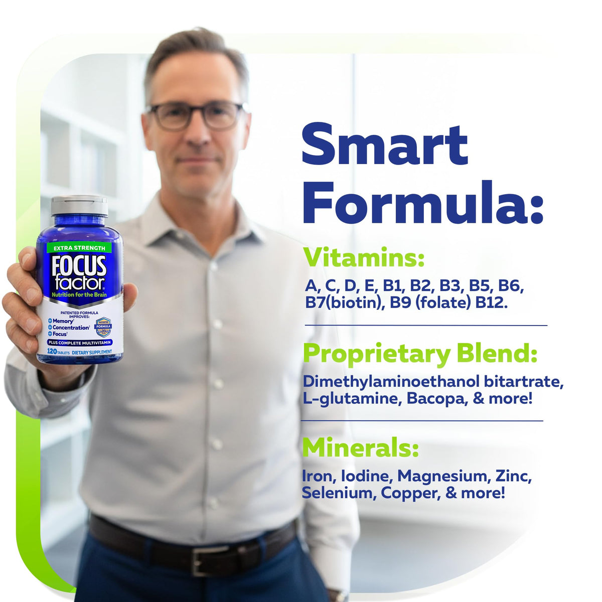 Focus Factor Adults Extra Strength Brain Supplement - 120 Tablets - image 4