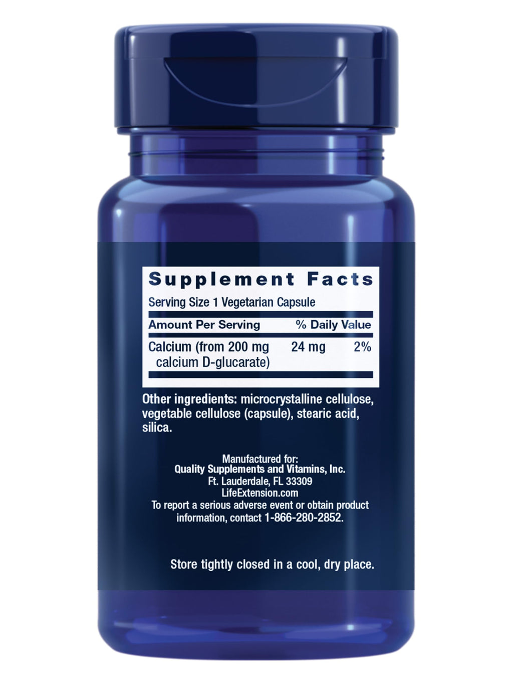 Life Extension Calcium D-Glucarate 200 mg - 60 Capsules - image 2