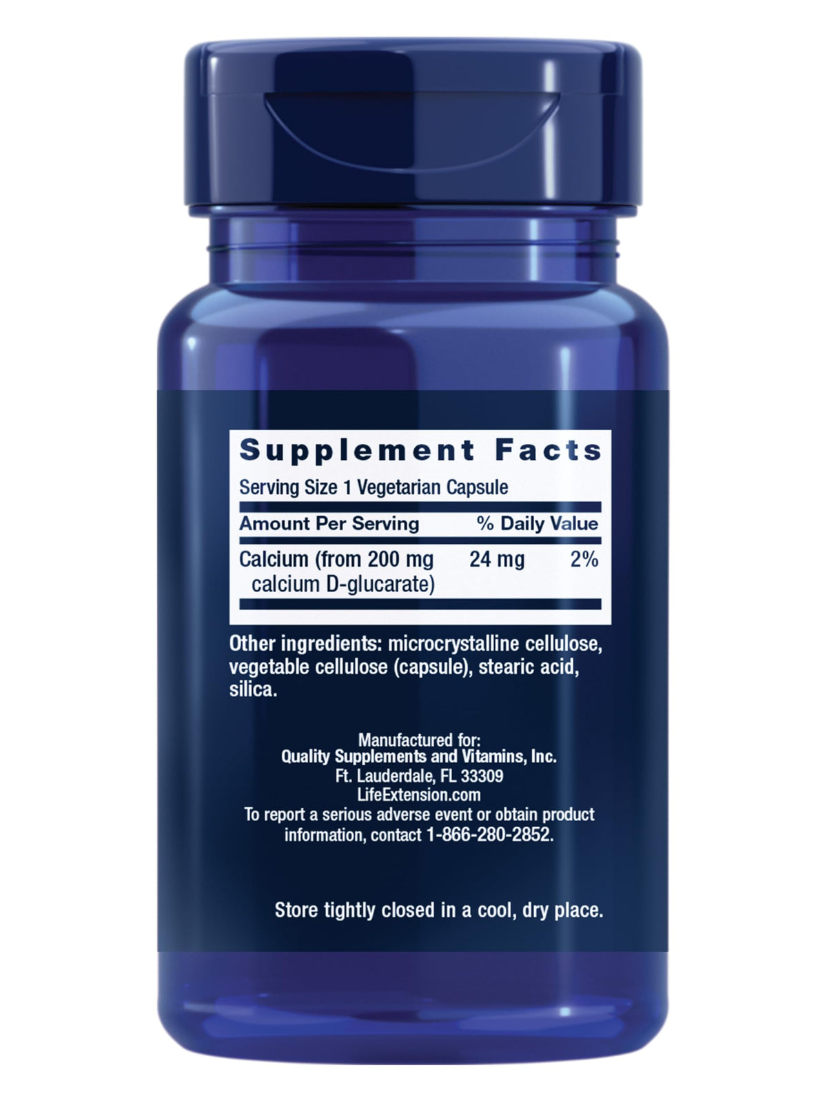 Life Extension Calcium D-Glucarate 200 mg - 60 Capsules - image 2
