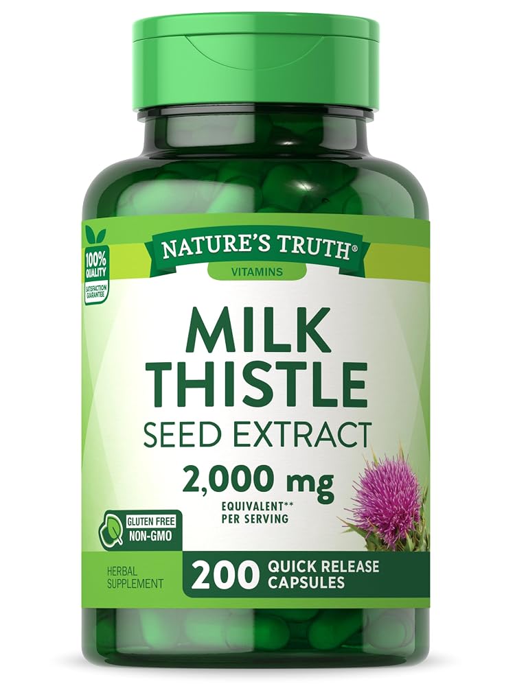 Nature's Truth Milk Thistle Supplement - 200 Capsules