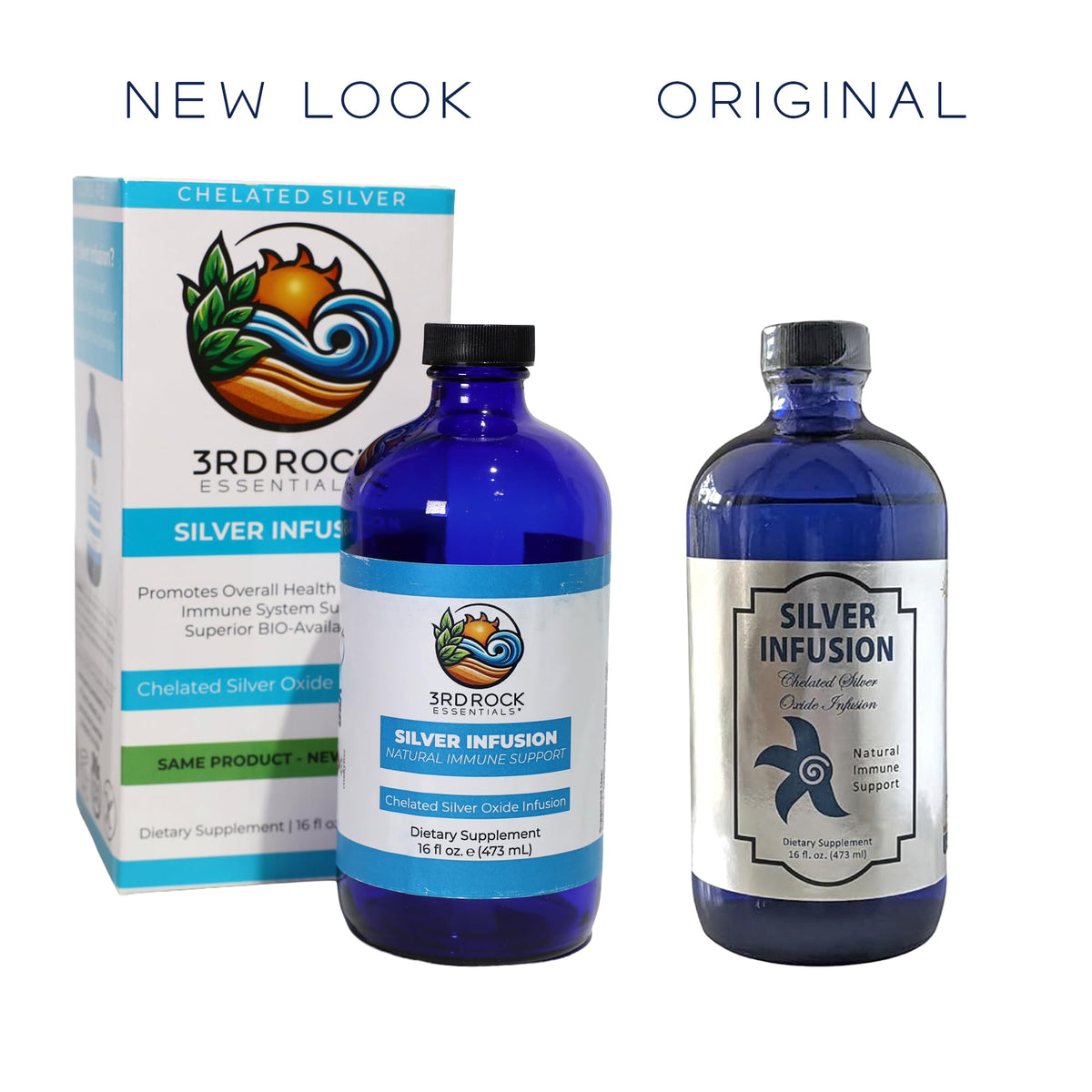 3rd Rock Essentials Silver Infusion 150 PPM Liquid Supplement - 16 Fl Oz - image 2