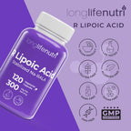 LongLifeNutri Stabilized R-Alpha Lipoic Acid 300mg - 120 Vegetarian Capsules - image 7