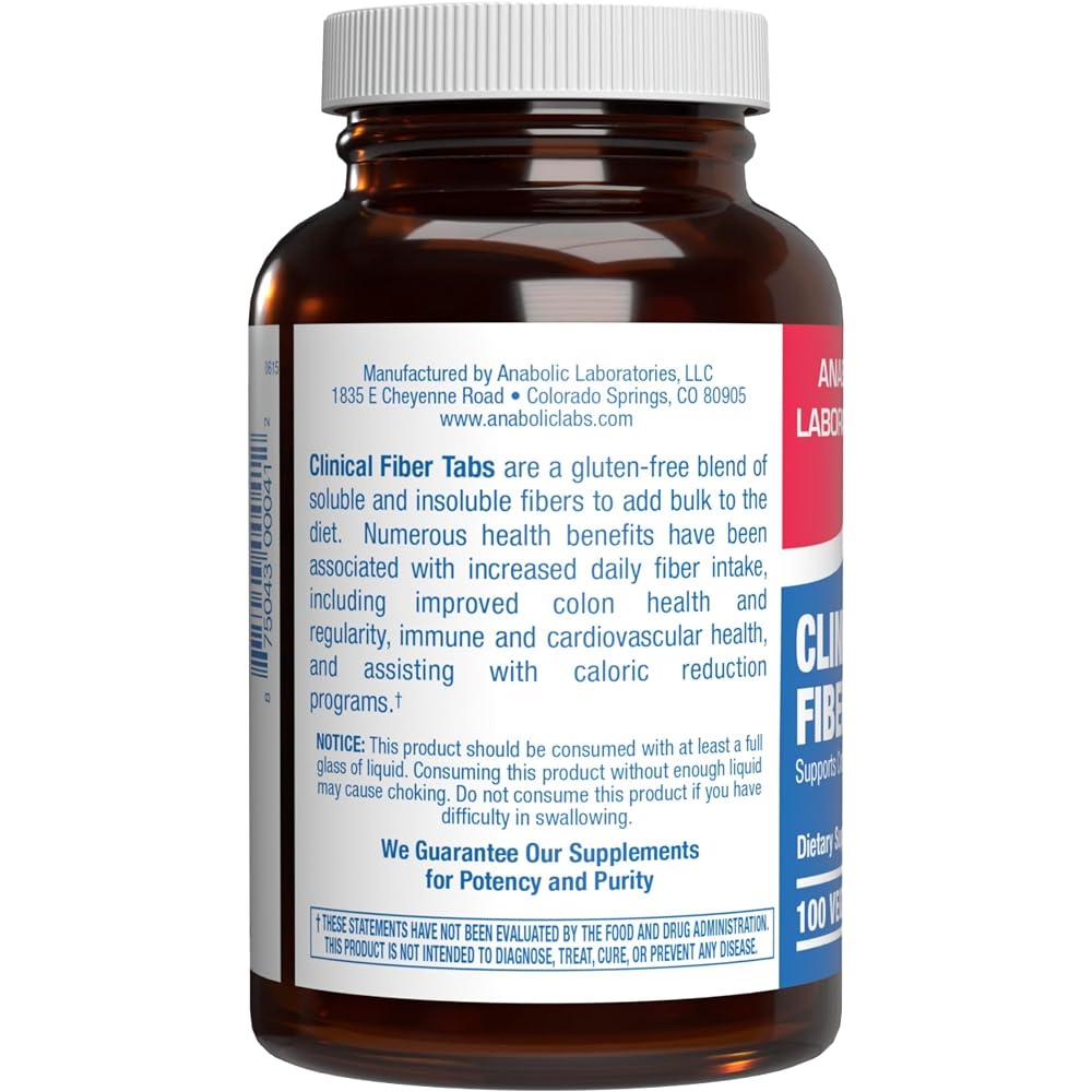 Anabolic Laboratories Fiber Supplement with Psyllium Husk - 100 Tablets - image 8