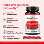 LIVORKA Gluco Extend Capsules All Natural Supplement - 120 Capsules - image 3