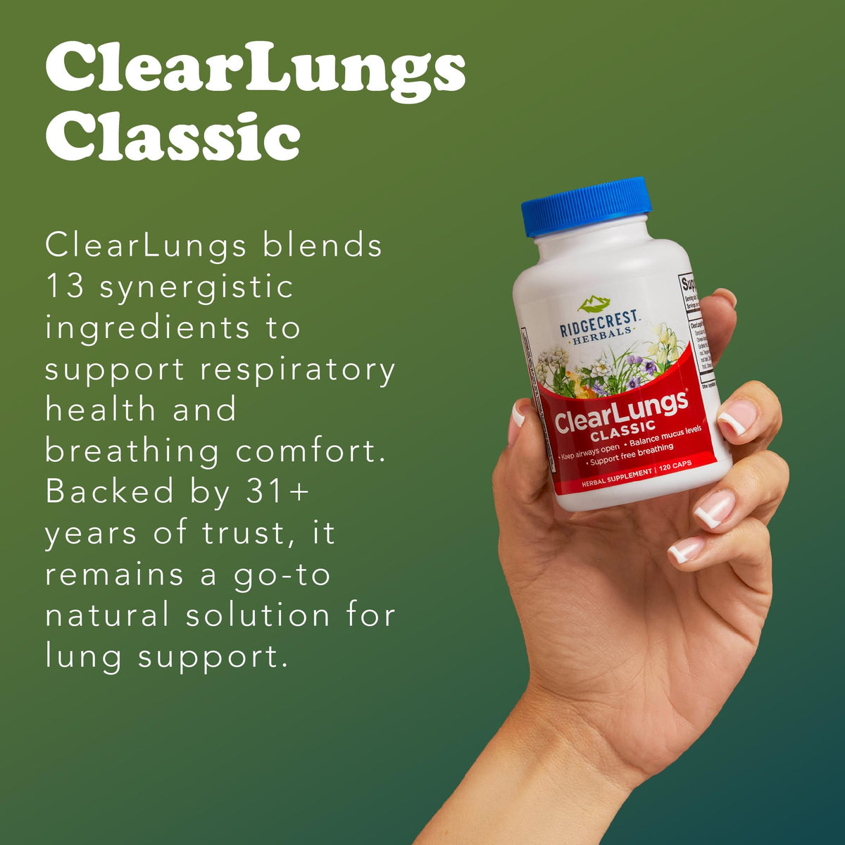 RidgeCrest Herbals ClearLungs Classic