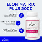 Elon Matrix Plus 3000 Biotin Nail Vitamins for Stronger Nails - 60 Tablets - image 4