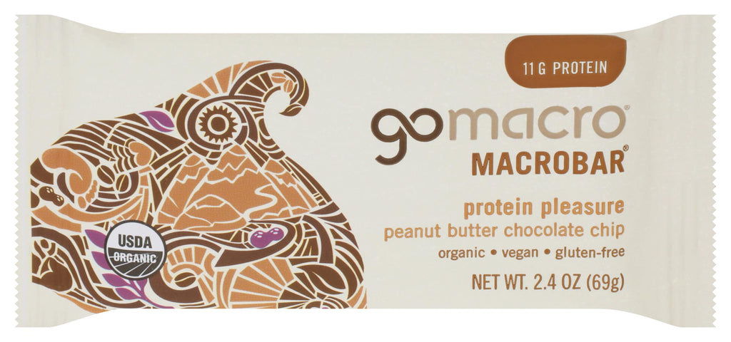 GoMacro Protein Pleasure Bar Peanut Butter Chocolate Chip - 2.4 oz
