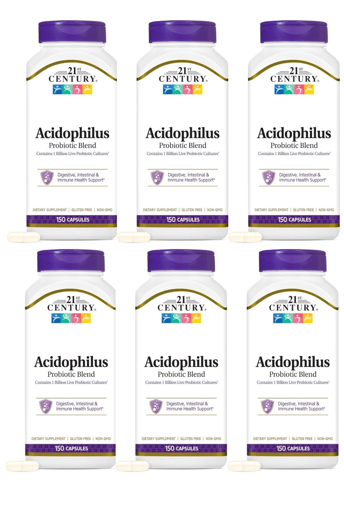 21st Century Acidophilus Probiotic Blend Capsules - 900 Count