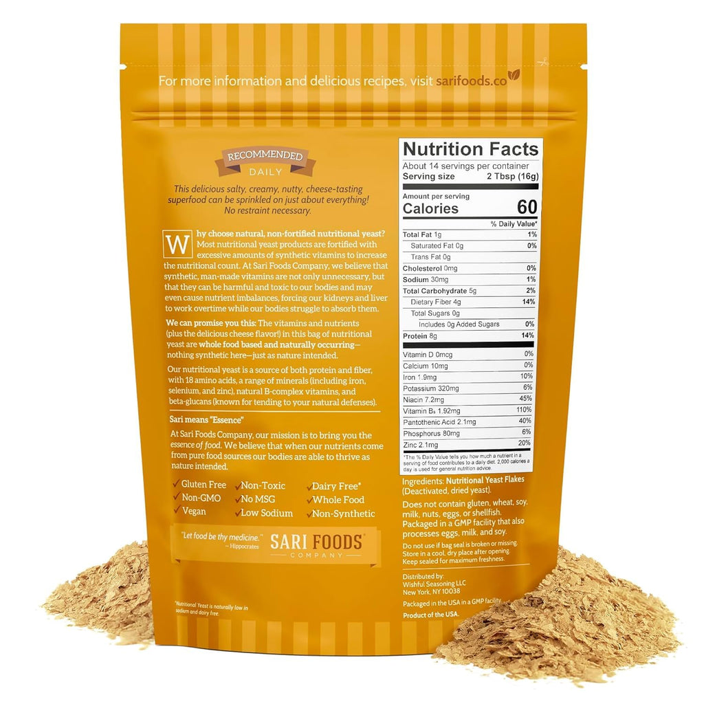 Sari Foods Nutritional Yeast Flakes - 8 oz - image 2