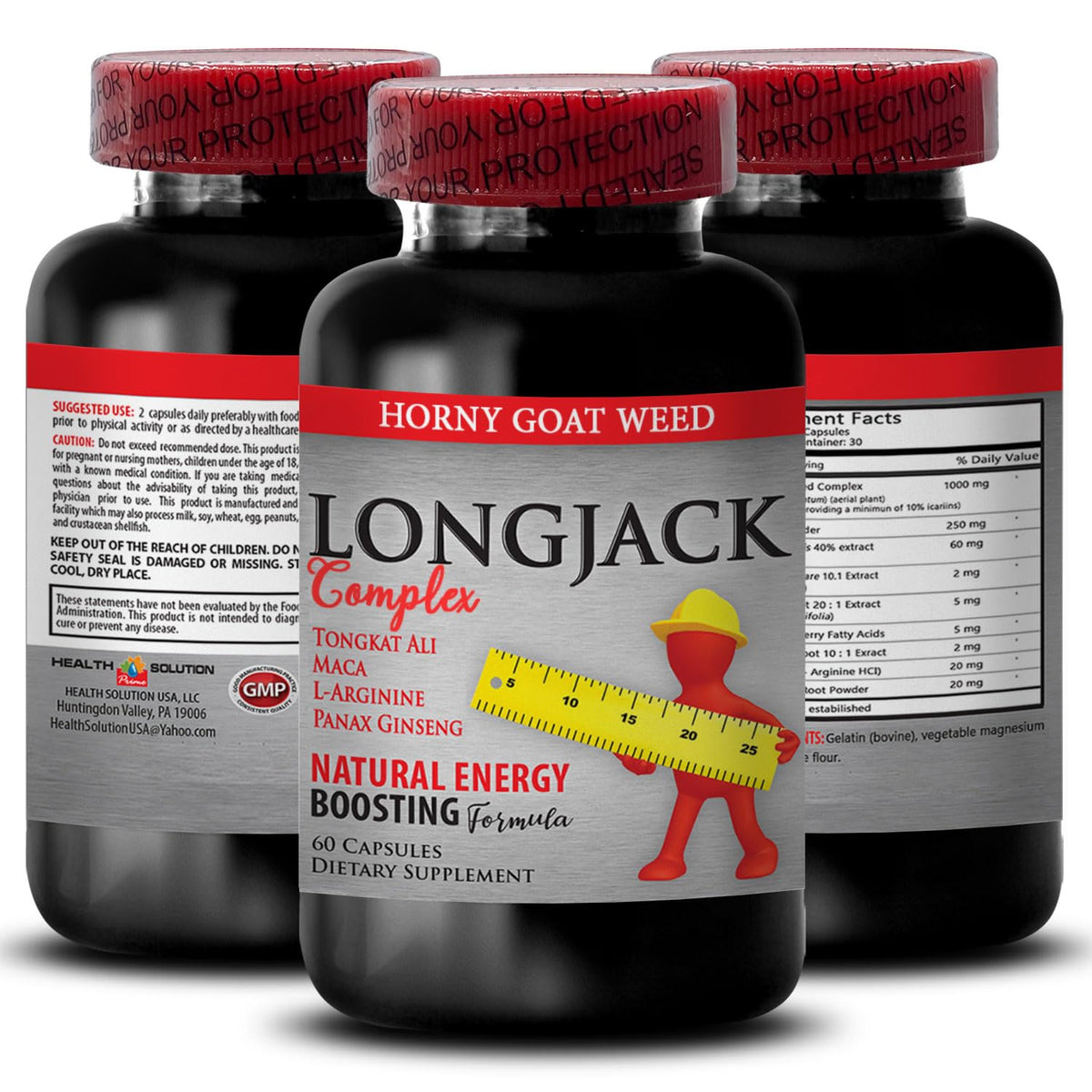 Health Solution Prime Tongkat Ali Extract Capsules - 120 Capsules - image 2