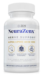 Zen Nutrients NeuraZenX Nerve Support with Alpha Lipoic Acid - 120 Capsules