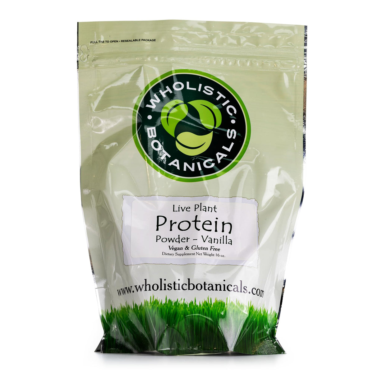 Wholistic Botanicals Live Plant Pea Protein Vanilla Powder - 1 lb