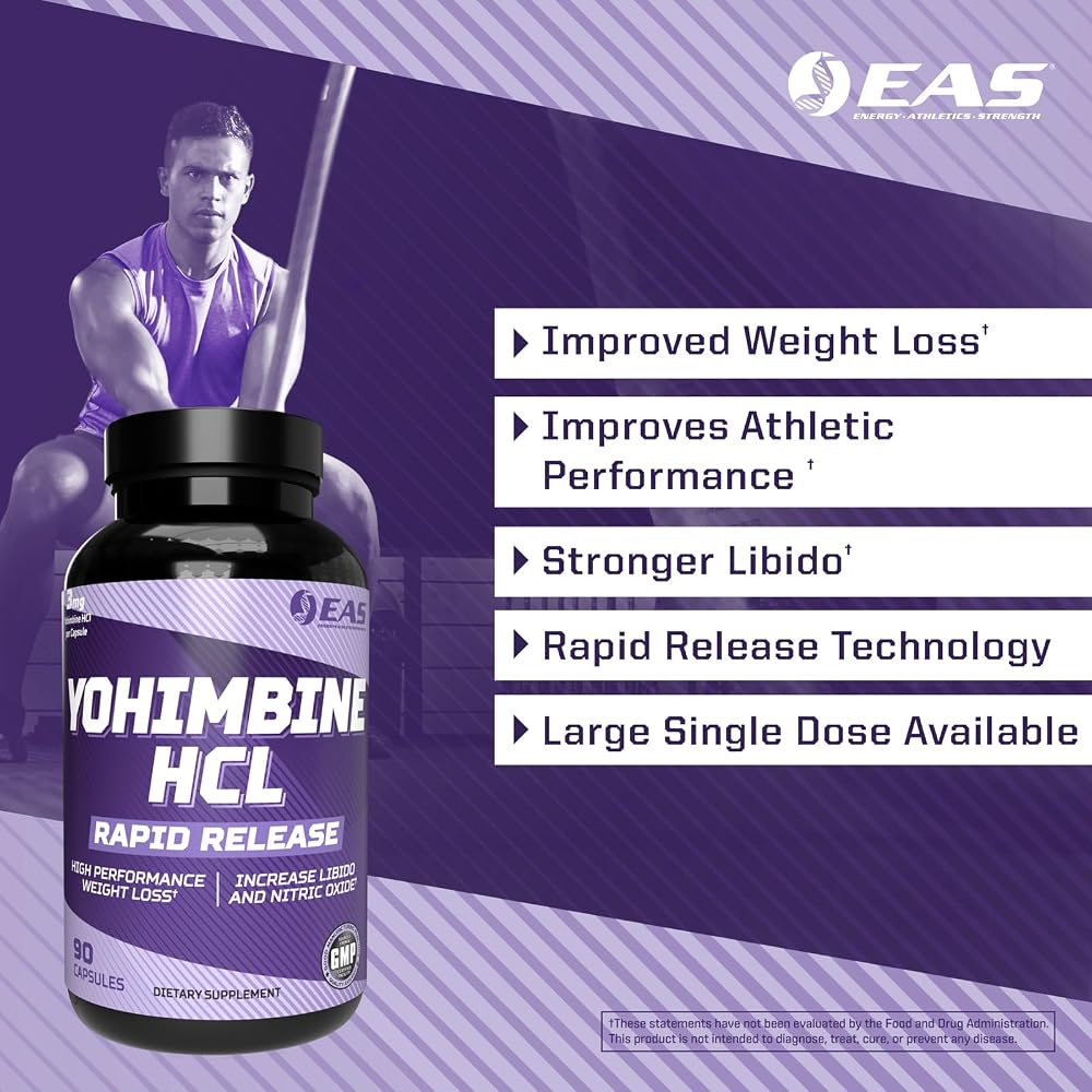 EAS Yohimbine HCl Cyclosome Delivery - 90 Capsules - image 3
