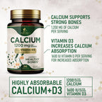 Nature's Nutrition Calcium 1200 mg with Vitamin D3 - 240 Tablets - image 3