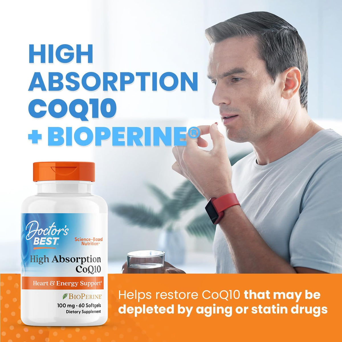 Doctor's BEST High Absorption CoQ10 with BioPerine - 60 Softgels - image 4