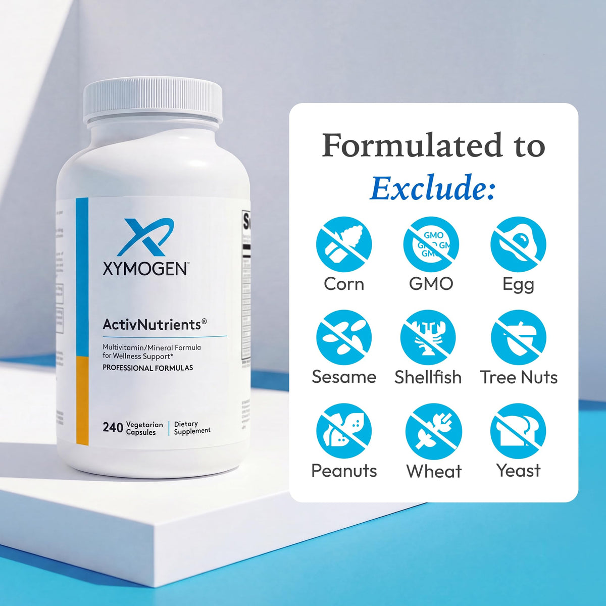 XYMOGEN ActivNutrients Multivitamin - 240 Capsules - image 6