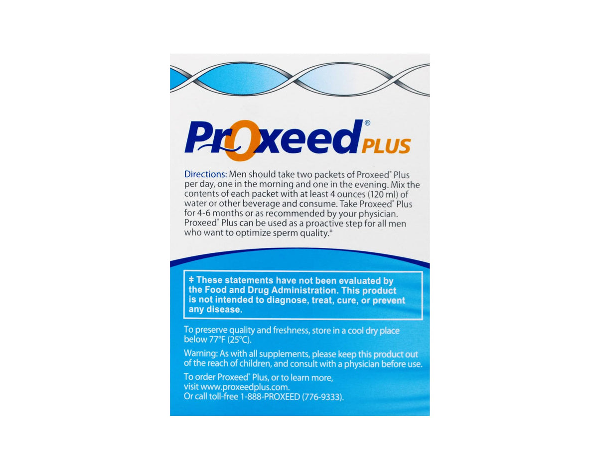 Proxeed Plus Male Fertility Supplement - 30 Packets - image 3