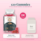 Biotic's Gain Biotin Gummies 10000mcg Hair Skin Nails - 120 Count - image 2