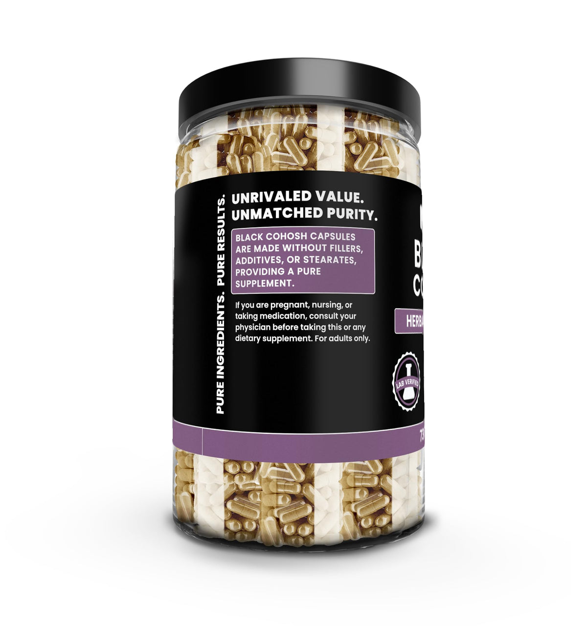 PURE ORIGINAL INGREDIENTS Black Cohosh No Magnesium Or Rice Fillers