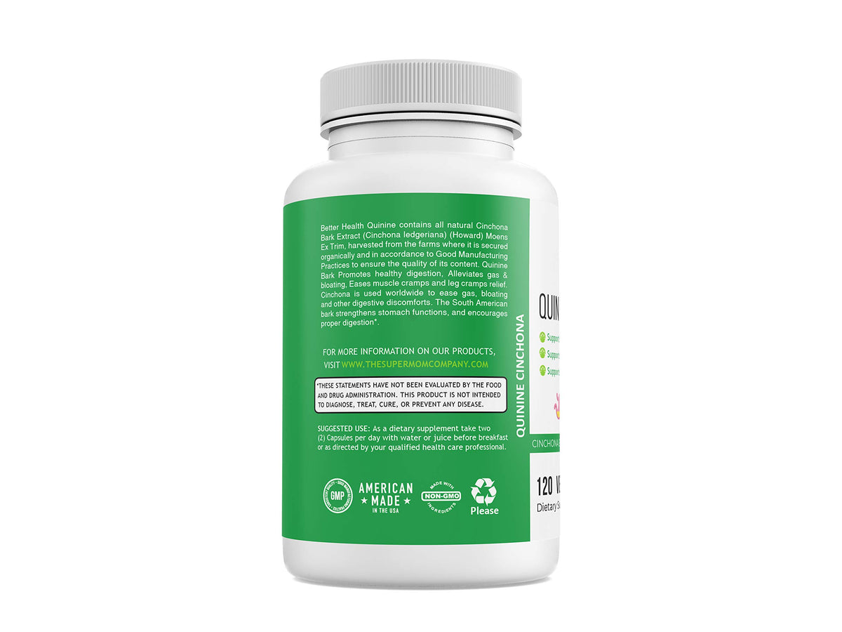 Better Health Quinine Cinchona Bark Extract 500 mg - 120 Capsules - image 3