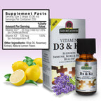 Nature's Answer Vitamin D3 and K2 Liquid Drops - 0.5 Fl Oz - image 3