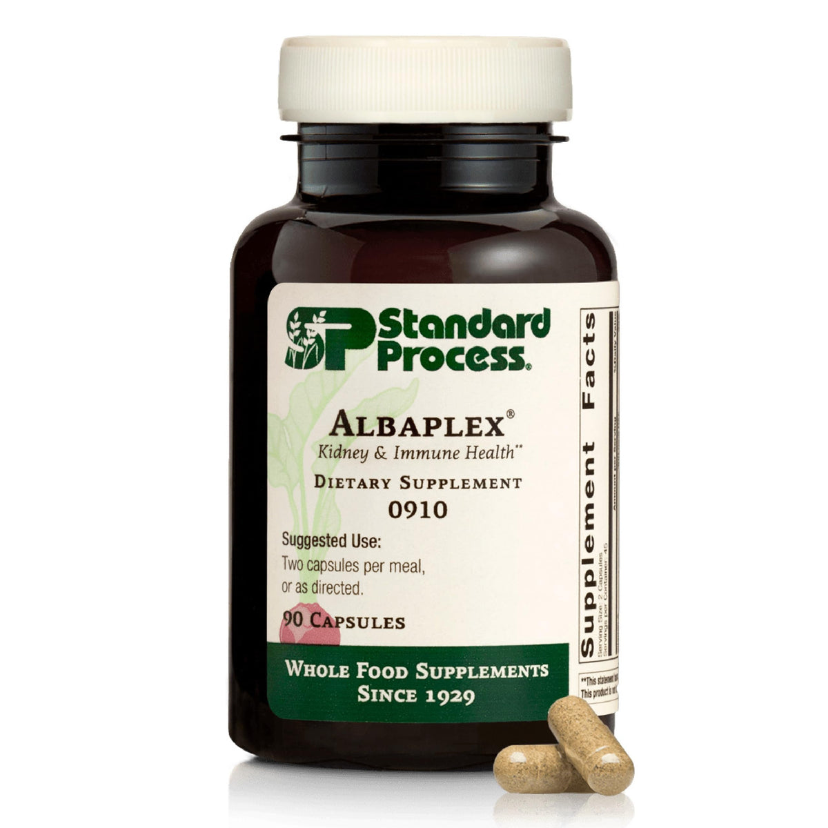 Standard Process Albaplex Kidney & Liver Supplement - 90 Capsules