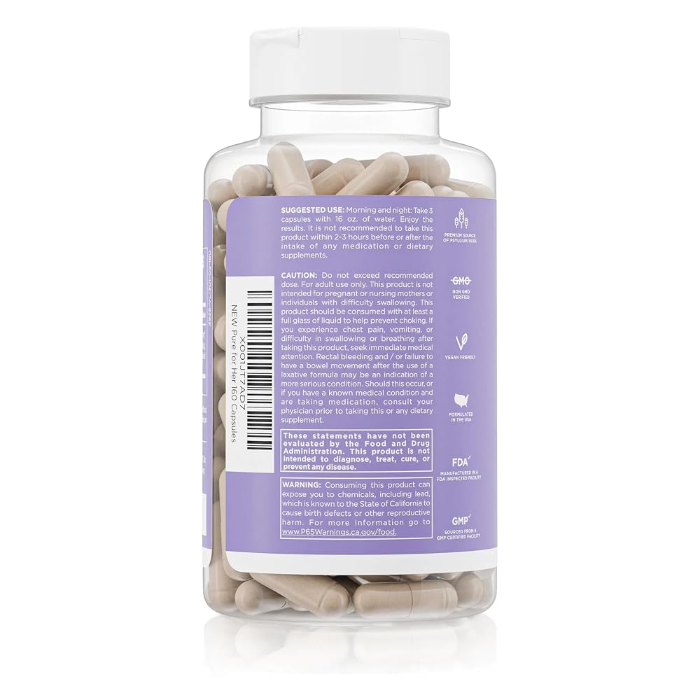 Pure for Men & Her Stay Ready Fiber Supplement - 160 Capsules - image 2