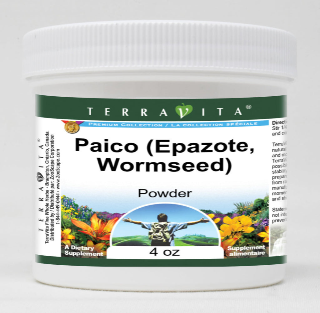 Terravita Paico Epazote Wormseed Powder - 3 Pack (4 oz each)